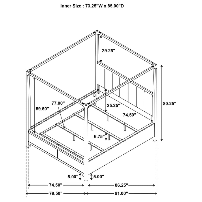 Gran Park Canopy Panel Bed - Home Furniture And More (Brentwood, MD)