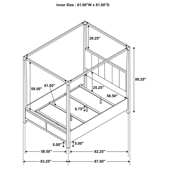 Gran Park Canopy Panel Bed - Home Furniture And More (Brentwood, MD)