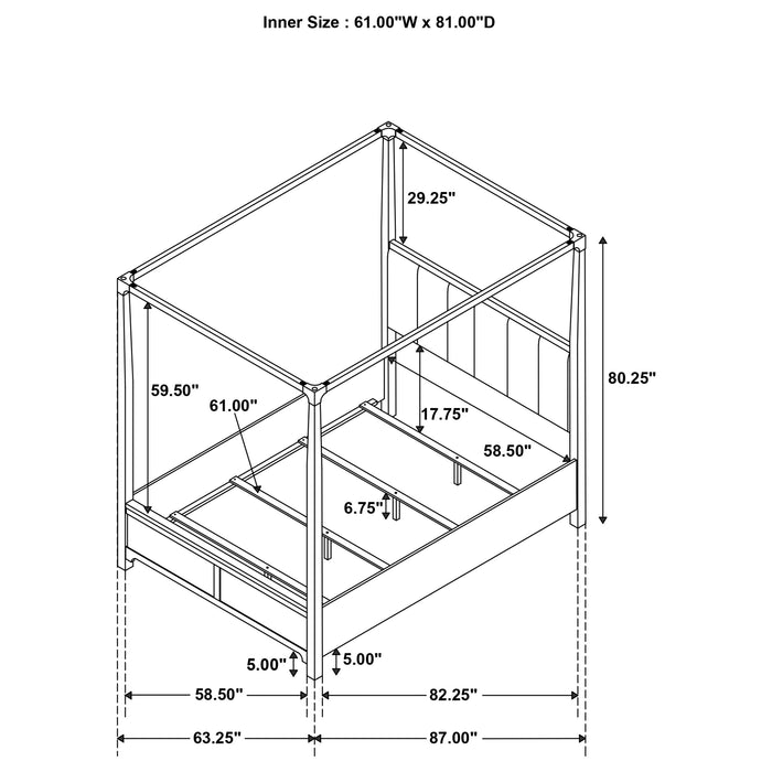 Gran Park Canopy Panel Bed - Home Furniture And More (Brentwood, MD)