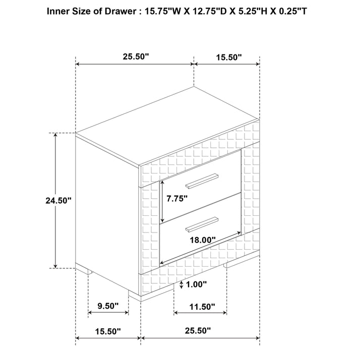 Ives Nightstand - Home Furniture And More (Brentwood, MD)