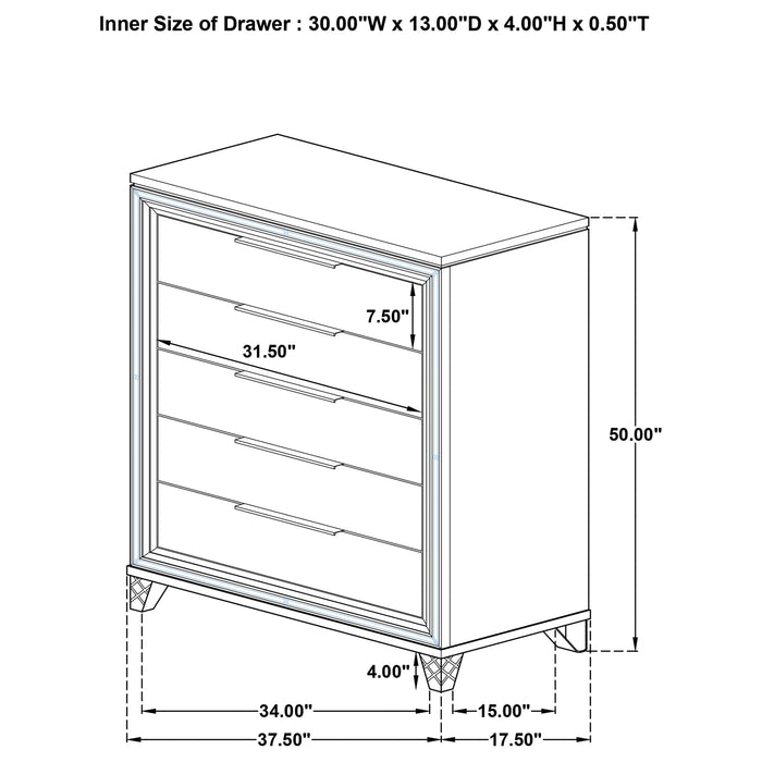 Marmore Chest of Drawers - Home Furniture And More (Brentwood, MD)