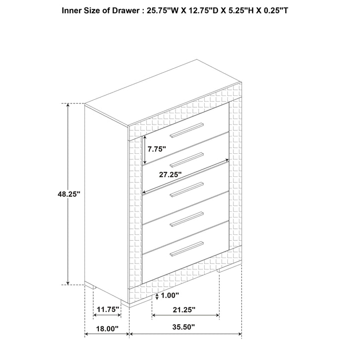 Ives Chest of Drawers - Home Furniture And More (Brentwood, MD)
