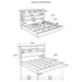 Fenwick Bookcase Platform Bed - Home Furniture And More (Brentwood, MD)