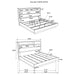 Fenwick Bookcase Platform Bed - Home Furniture And More (Brentwood, MD)