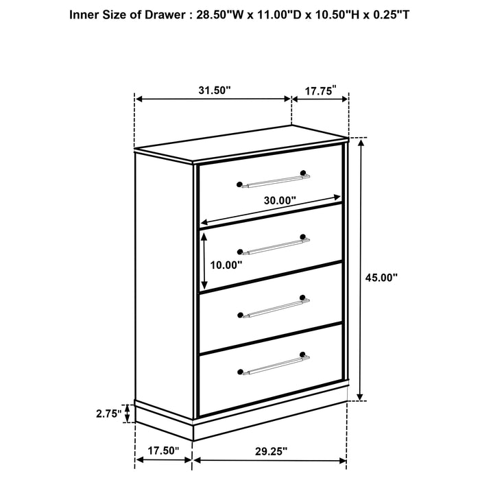 Fenwick Chest of Drawers - Home Furniture And More (Brentwood, MD)