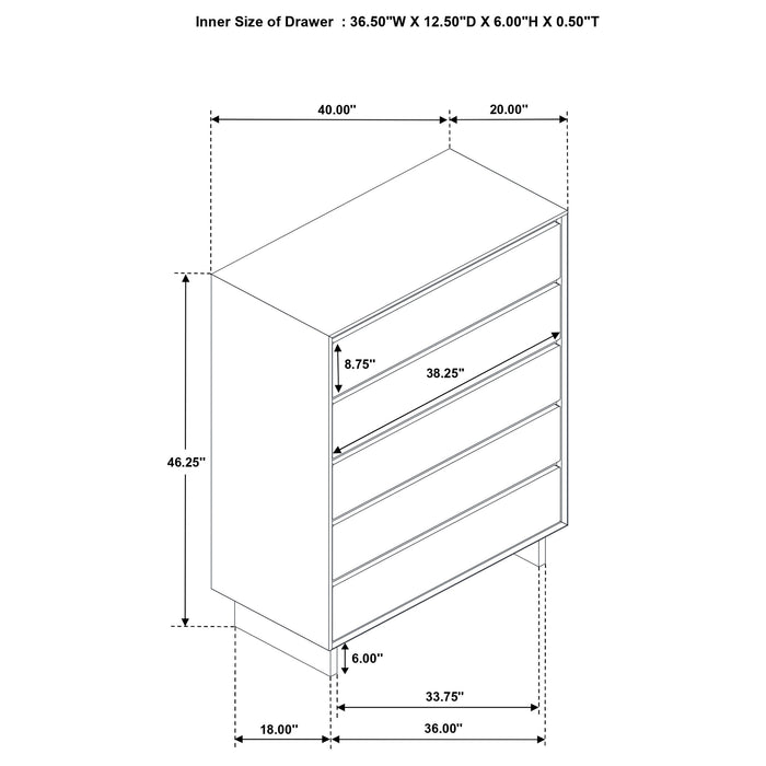 Glenwood Chest of Drawers - Home Furniture And More (Brentwood, MD)