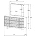 Kailani Dresser with Mirror - Home Furniture And More (Brentwood, MD)
