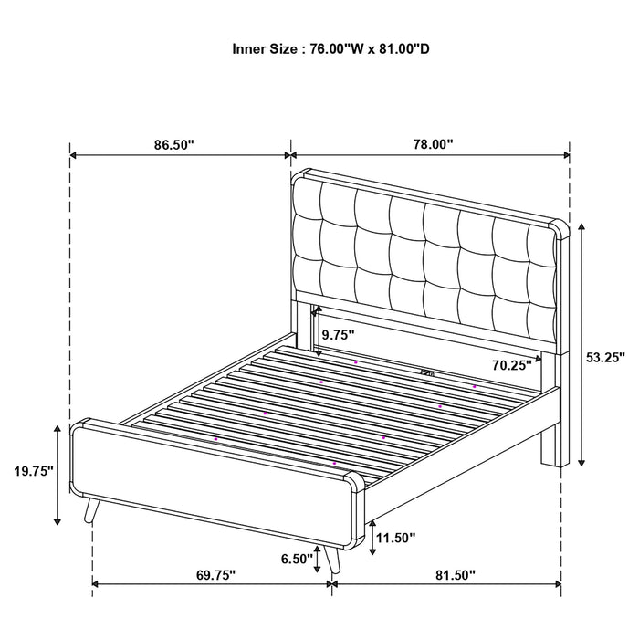 Robyn Panel Platform Bed - Home Furniture And More (Brentwood, MD)