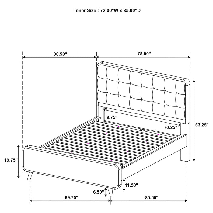Robyn Panel Platform Bed - Home Furniture And More (Brentwood, MD)