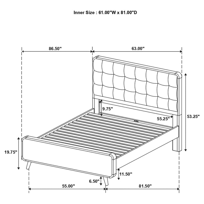 Robyn Panel Platform Bed - Home Furniture And More (Brentwood, MD)