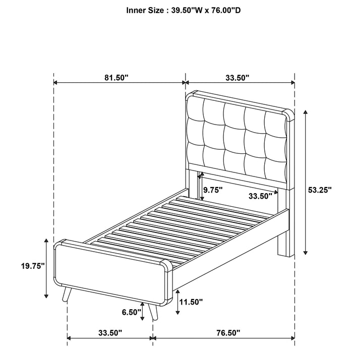 Robyn Panel Platform Bed - Home Furniture And More (Brentwood, MD)