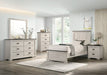 Crown Mark Furniture Leighton 2 Drawer Nightstand In White - Home Furniture And More (Brentwood, MD)