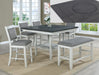 Fulton Counter Height. Table Chalk Grey - Home Furniture And More (Brentwood, MD)
