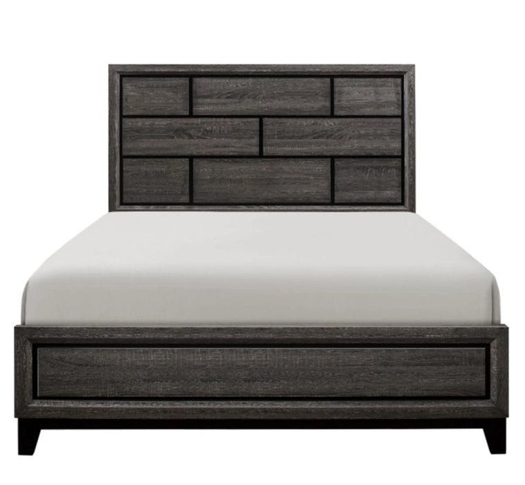 Davi King Panel Bed in Gray 1645K-1EK*