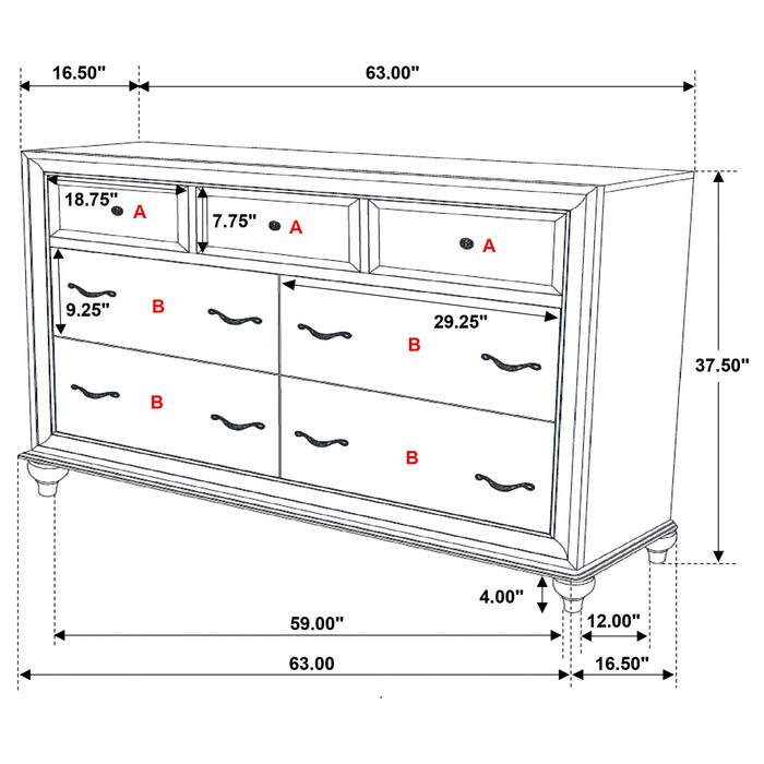 Barzini Bedroom Set - Home Furniture And More (Brentwood, MD)