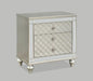 Crown Mark Furniture Cristian 2 Drawer Nightstand in Beige image