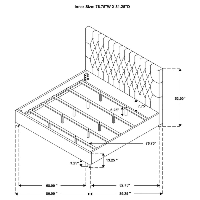 Chloe Panel Bed - Home Furniture And More (Brentwood, MD)