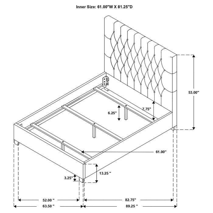 Chloe Panel Bed - Home Furniture And More (Brentwood, MD)