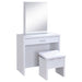 Harvey Makeup Vanity Table with Mirror and Stool - Home Furniture And More (Brentwood, MD)
