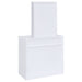 Harvey Makeup Vanity Table with Mirror and Stool - Home Furniture And More (Brentwood, MD)