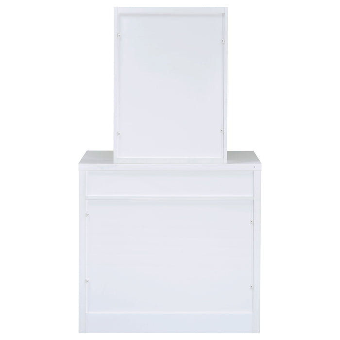 Harvey Makeup Vanity Table with Mirror and Stool - Home Furniture And More (Brentwood, MD)