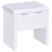 Harvey Makeup Vanity Table with Mirror and Stool - Home Furniture And More (Brentwood, MD)