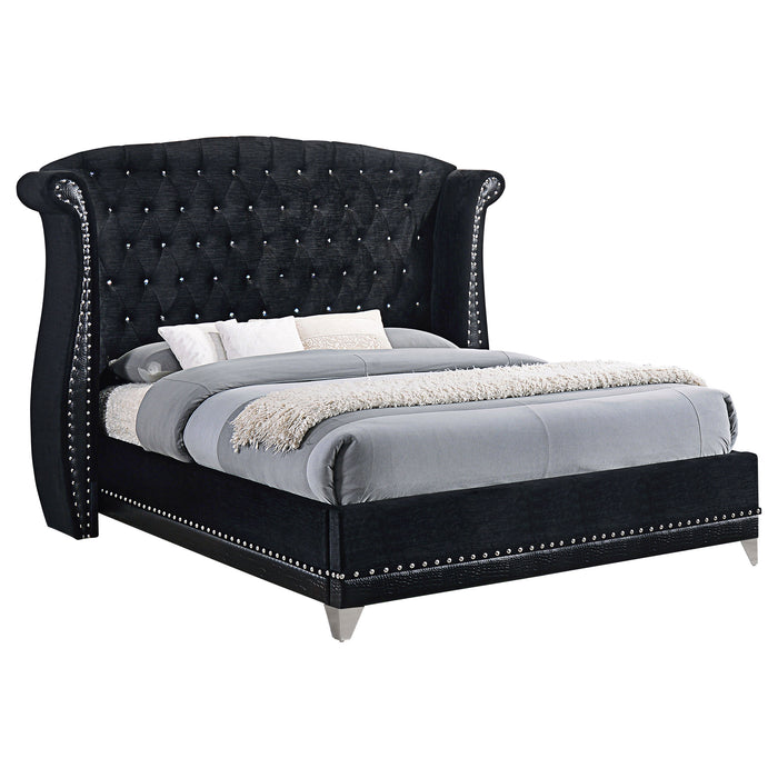 Barzini Wingback Platform Bed - Home Furniture And More (Brentwood, MD)