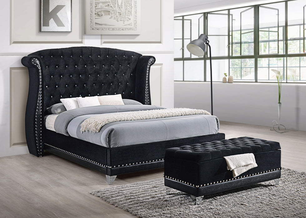 Barzini Wingback Platform Bed - Home Furniture And More (Brentwood, MD)