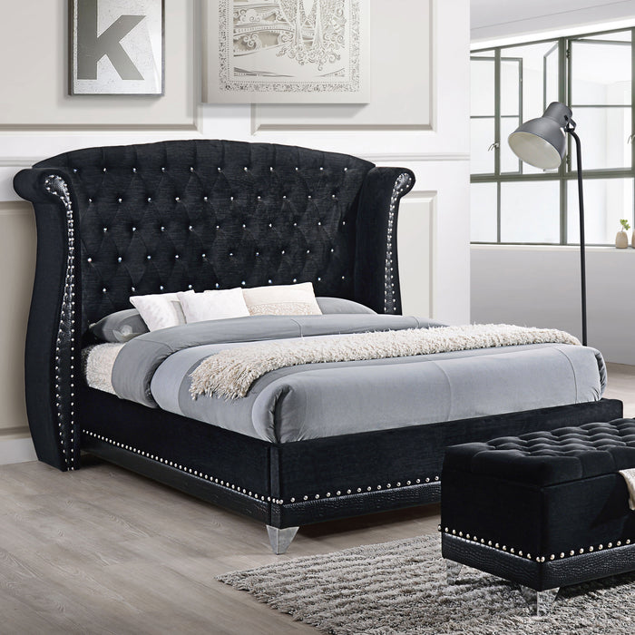Barzini Wingback Platform Bed - Home Furniture And More (Brentwood, MD)