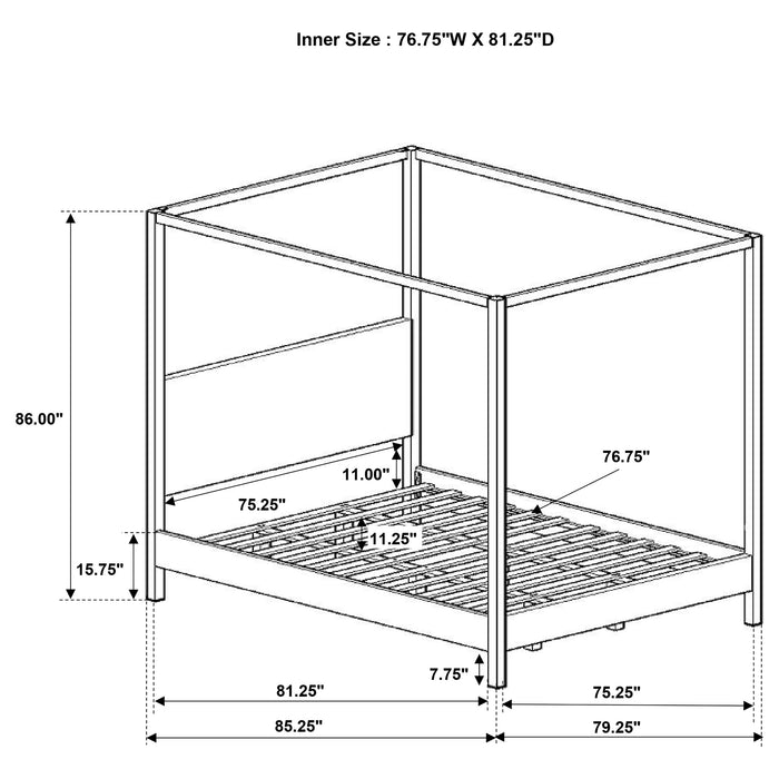 Monroe Canopy Panel Platform Bed - Home Furniture And More (Brentwood, MD)