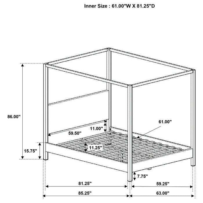 Monroe Canopy Panel Platform Bed - Home Furniture And More (Brentwood, MD)