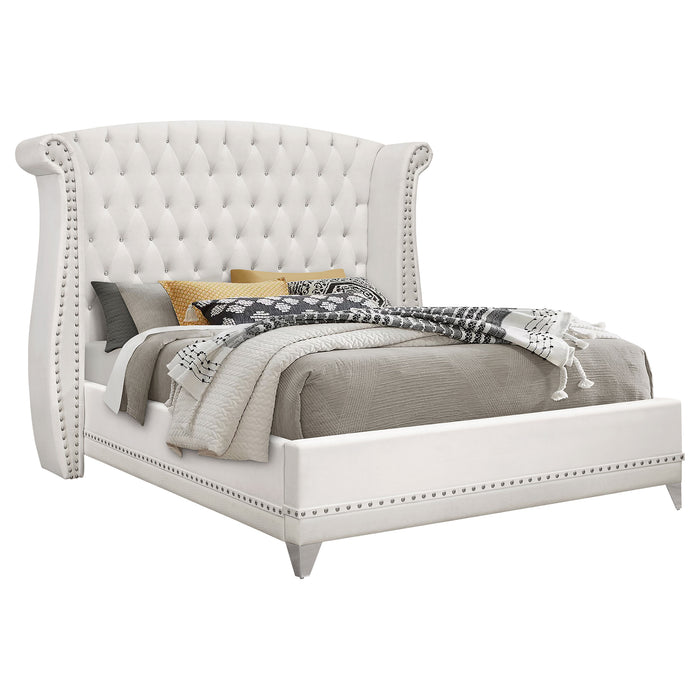 Barzini Wingback Platform Bed - Home Furniture And More (Brentwood, MD)