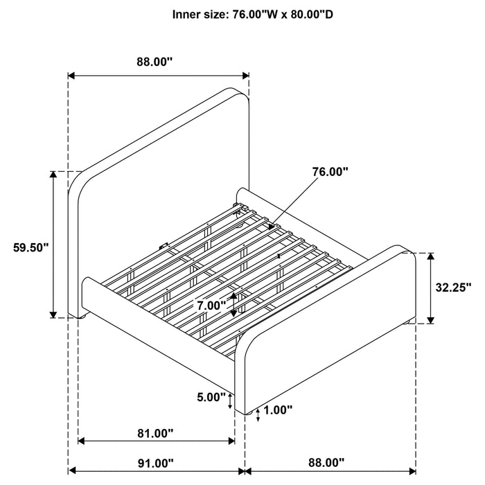 Wren Panel Platform Bed - Home Furniture And More (Brentwood, MD)