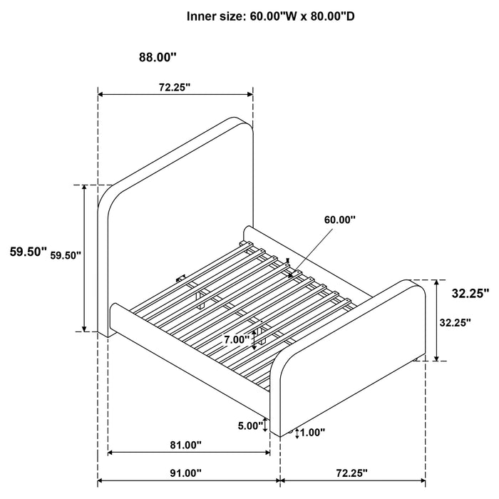 Wren Panel Platform Bed - Home Furniture And More (Brentwood, MD)