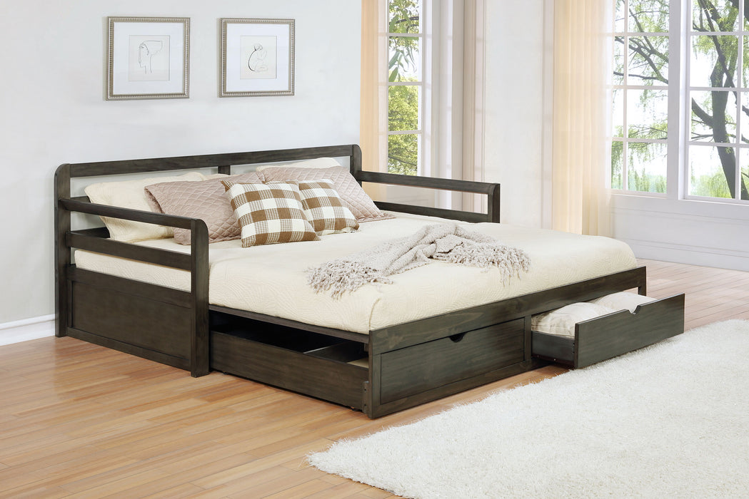 Sorrento Extension Daybed with Drawers - Home Furniture And More (Brentwood, MD)