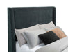 Preston Wingback Bed with Flame Visualizer and Bluetooth Speaker - Home Furniture And More (Brentwood, MD)