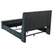 Preston Wingback Bed with Flame Visualizer and Bluetooth Speaker - Home Furniture And More (Brentwood, MD)