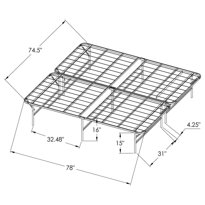 Mabel Foldable Platform Bed Frame - Home Furniture And More (Brentwood, MD)