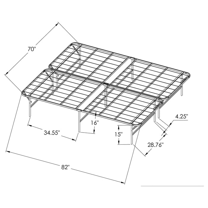 Mabel Foldable Platform Bed Frame - Home Furniture And More (Brentwood, MD)
