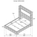 Tisdall Wingback Bed with Flame Visualizer - Home Furniture And More (Brentwood, MD)