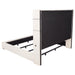 Tisdall Wingback Bed with Flame Visualizer - Home Furniture And More (Brentwood, MD)