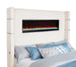 Tisdall Wingback Bed with Flame Visualizer - Home Furniture And More (Brentwood, MD)