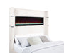 Tisdall Wingback Bed with Flame Visualizer - Home Furniture And More (Brentwood, MD)