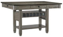 Granby Counter Height Dining Table in Coffee and Antique Gray 5627GY-36* - Home Furniture And More (Brentwood, MD)