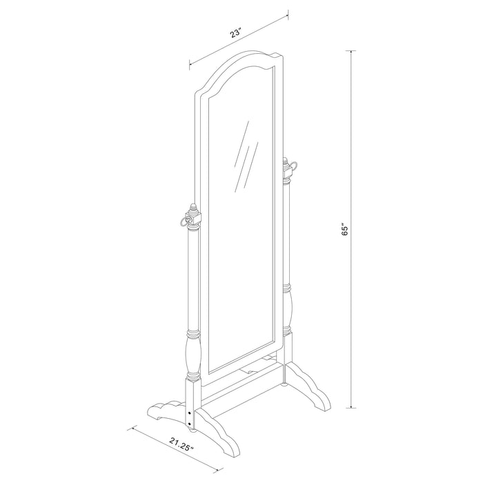 Cabot Cheval Mirror - Home Furniture And More (Brentwood, MD)