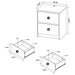 Westpark Nightstand with LED Lighting - Home Furniture And More (Brentwood, MD)