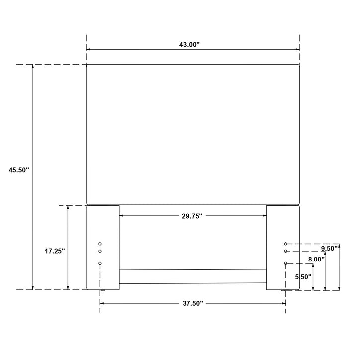 Kosmo Twin Headboard - Home Furniture And More (Brentwood, MD)