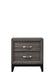 Crown Mark Akerson 2 Drawer Nightstand in Grey image