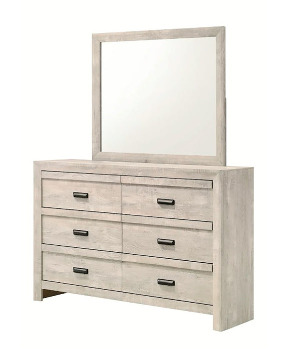 Valor 6 Drawer Dresser In Gray - Home Furniture And More (Brentwood, MD)