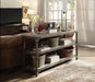 Gorden Weathered Oak & Antique Silver Console Table - Home Furniture And More (Brentwood, MD)